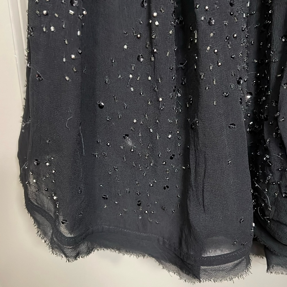 Free People Georgette Beaded Wrap Dress - XS - Picture 4 of 12